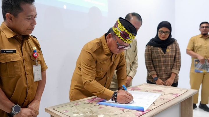 Wakil Bupati Tana Tidung Tandatangani MoU Penurunan Stunting Bersama PLHL dan GIZ