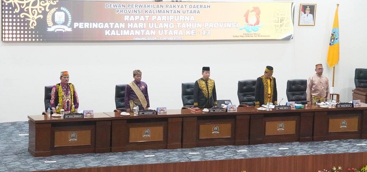 Upacara dan Rapat Paripurna DPRD KALTARA Dalam Rangka HUT Ke-13 Provinsi Kalimantan Utara