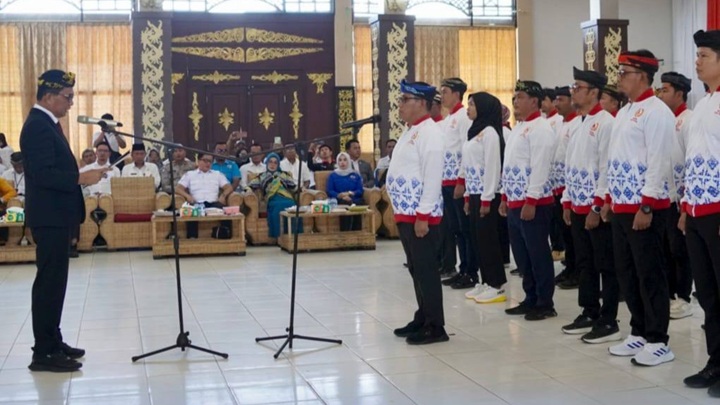 Ketua KONI Kalimantan Utara Lantik dan Kukuhkan Pengurus KONI Kabupaten Tana Tidung