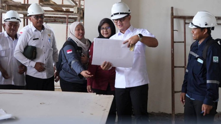 Bupati Tana Tidung Lakukan Monitoring dan Evaluasi Pembangunan Gedung Perpustakaan dan SDN 013 Tana Tidung
