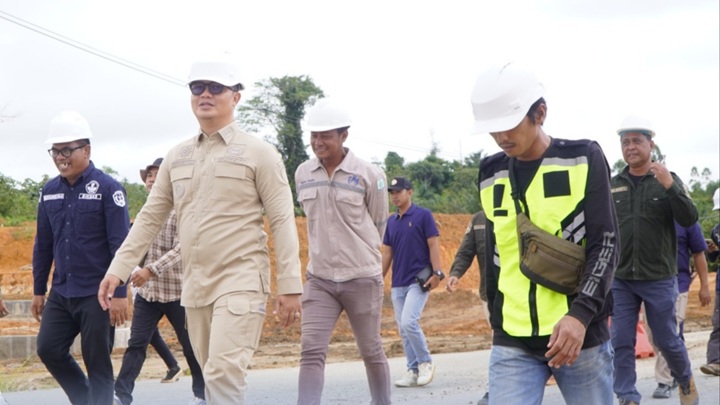 Bupati Tana Tidung Lakukan Monev Pembangunan Pusat Pemerintahan Kabupaten Tana Tidung