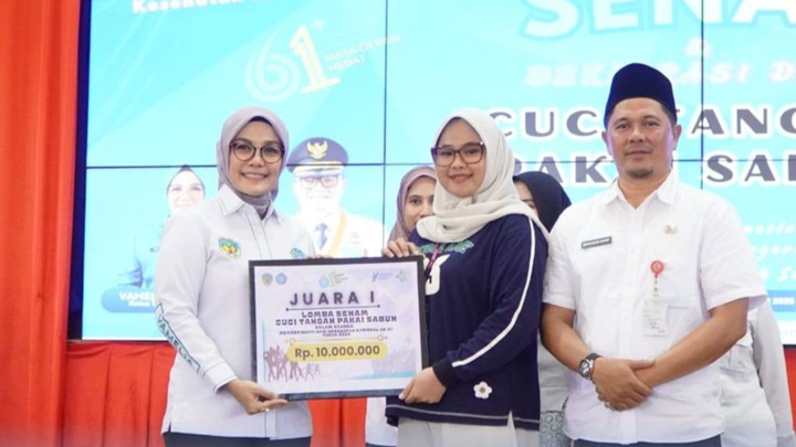 Lomba Senam Cuci Tangan Pakai Sabun (CTPS) di Tana Tidung Resmi Berakhir, RS Akhmad Berahim Raih Juara 1