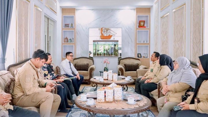 Bupati Tana Tidung Terima Kunjungan Sekretaris Pengadilan Negeri Tanjung Selor