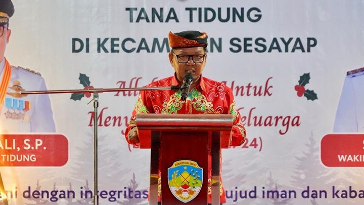Wakil Bupati Tana Tidung Hadiri Safari Natal di Kecamatan Sesayap dan Sesayap Hilir