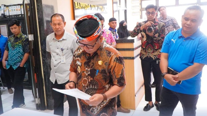 Wakil Bupati Tana Tidung Pimpin Sidak ASN Pasca Libur Tahun Baru