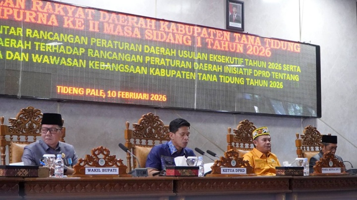 Rapat Paripurna II Masa Sidang I Tahun 2026 DPRD Tana Tidung Digelar