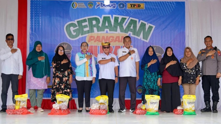 Wakil Bupati Tana Tidung Hadiri Gerakan Pangan Murah di Desa Tideng Pale Timur