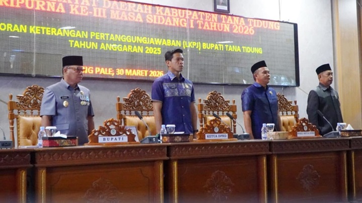 Pemkab Tana Tidung Sampaikan LKPJ TA 2025 dalam Rapat Paripurna DPRD
