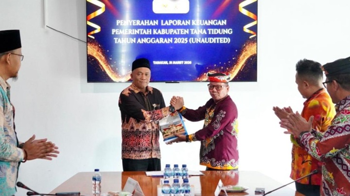 Pemkab Tana Tidung Serahkan LKPD 2025 ke BPK Kaltara