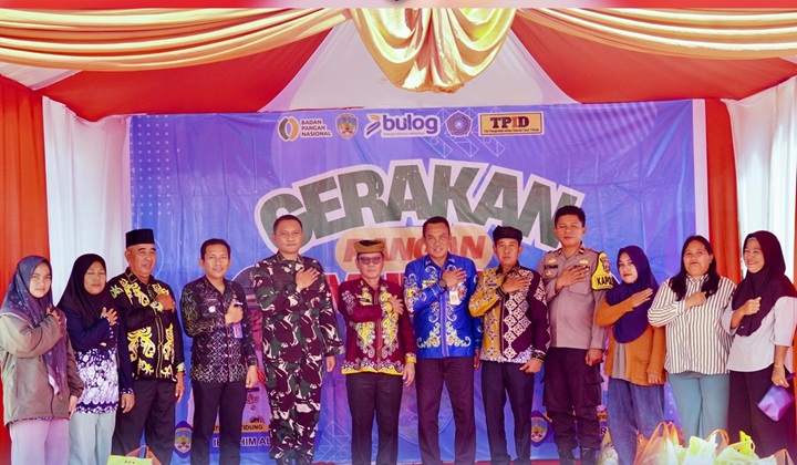Kegiatan Gerakan Pangan Murah berlangsung di Halaman Kantor Desa Sesayap di Kecamatan Sesayap Hilir
