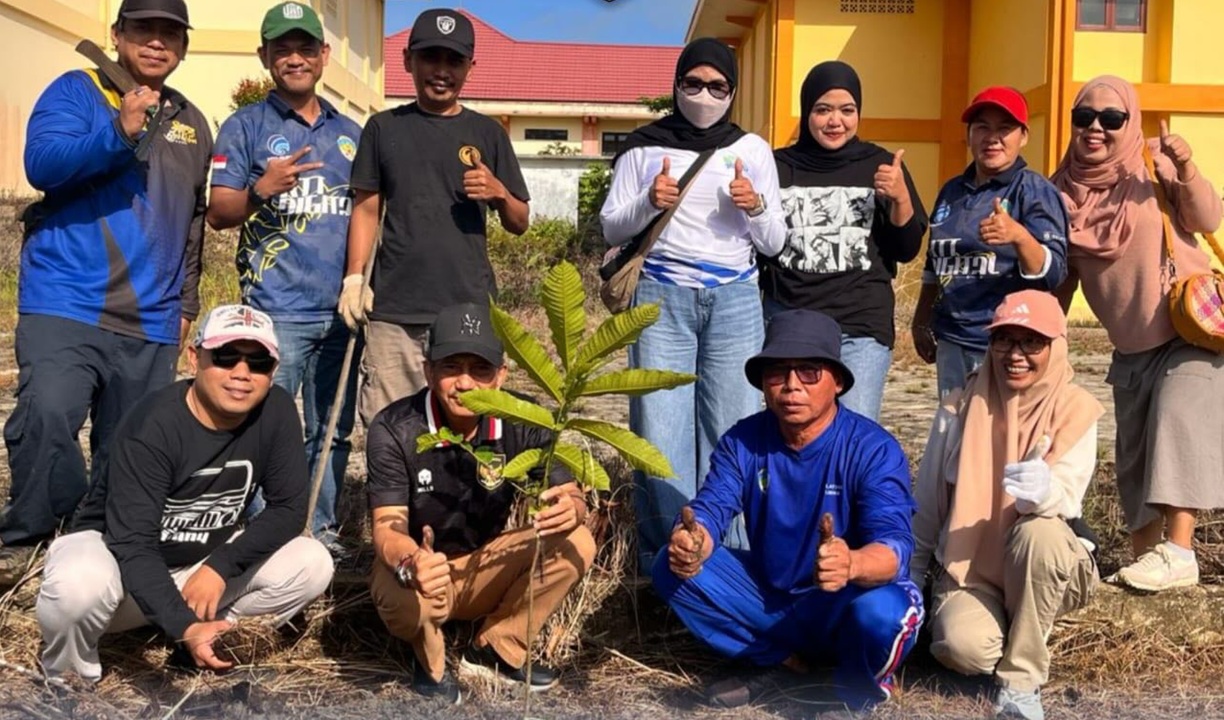 Gerakan Nasional Indonesia ASRI (Aman, Sehat, Resik, Indah) berlangsung di Halaman SDSMP TU II Kecamatan Sesayap Hilir