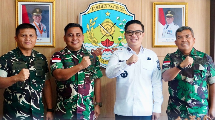 Bupati Tana Tidung Terima Kunjungan Silaturahmi Jajaran Korem 092/Maharajalila