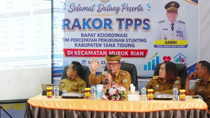 Rakor TPPS di Muruk Rian Perkuat Sinergi Percepatan Penurunan Stunting di Tana Tidung