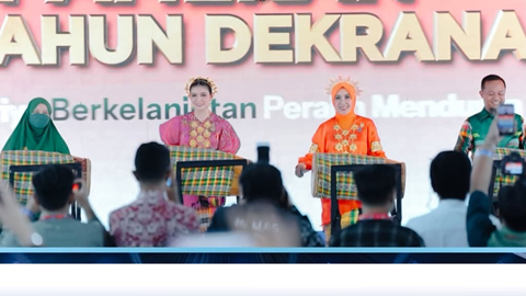 Ketua Dekranasda Tana Tidung Hadiri Puncak HUT ke-46 Dekranas dan HKG PKK ke-54 di Makassar