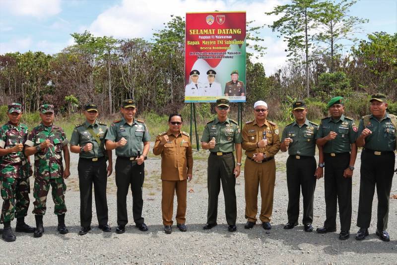 Peninjauan Lokasi Pembangunan Kodim Kabupaten Tana Tidung di Desa Sebawang.