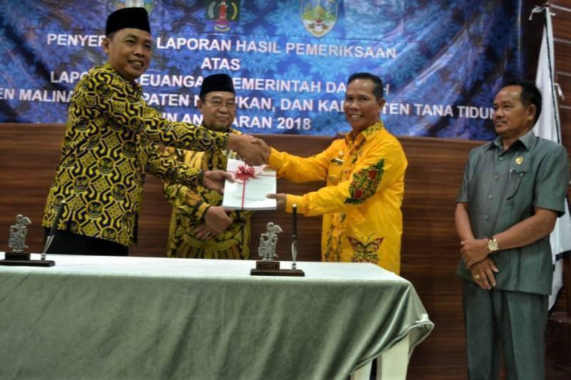 Kabupaten Tana Tidung Berhasil Meraih Opini WTP Untuk TA 2018