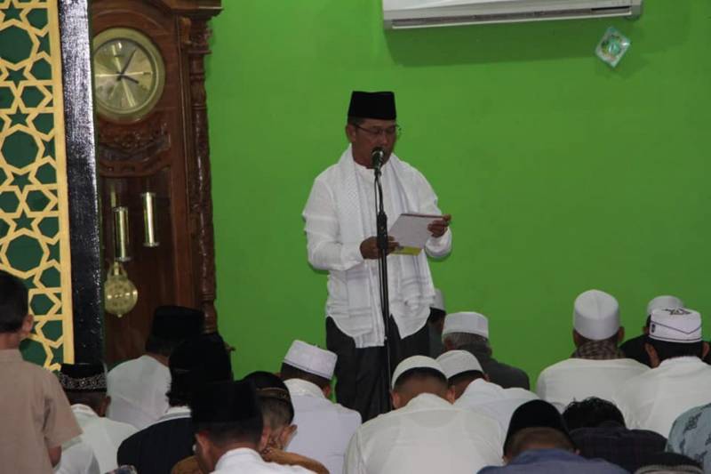 Sholat Ied Bersama di masjid Baiturrahman di Kecamatan Sesayap Hilir