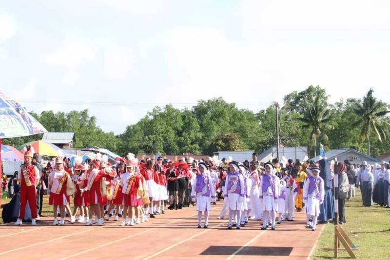 Lomba Gerak Jalan Indah Dalam Rangka HUT Kabupaten Tana Tidung Ke-12 dan HUT RI Ke-74