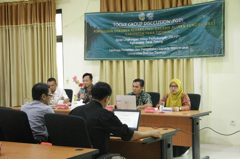 Focus Group Discussion (FGD) oleh DLHP  Mengenai Penyusunan Dokumen Rehabilitasi DAS, Studi Pengelolaan Kawasan Konservasi  dan Perencanaan Pembuatan Bangunan Konservasi Tanah dan Air Bekerjasama deng