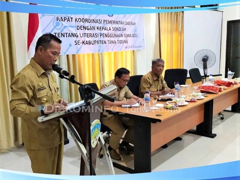 Rakor Pemda dengan Kepala Sekolah Tentang Literasi Penggunaan Dana Bos