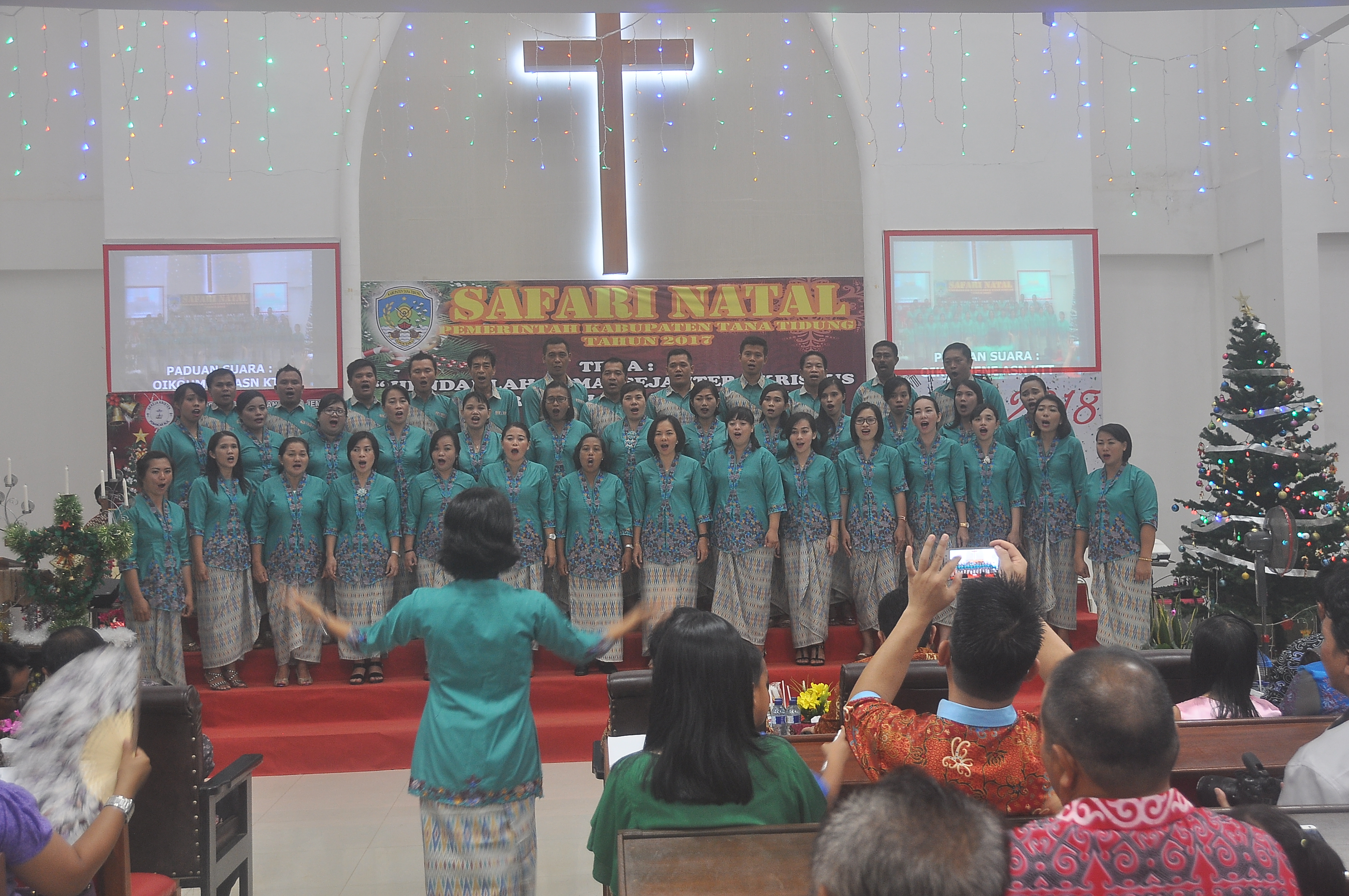 Safari Natal Pemerintah Kabupaten Tana Tidung di Kecamatan Sesayap