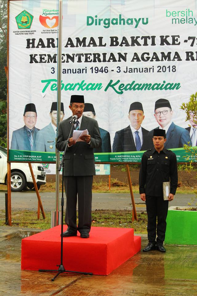 Upacara Hari Amal Bakti (HAB) Kementerian Agama ke-72 Tahun 2018.