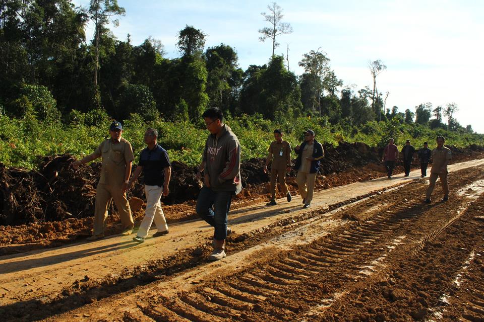 Kunker Bupati Tana Tidung "Lapangan Jalan Poros Sesayap, Sengkong, Bebatu"